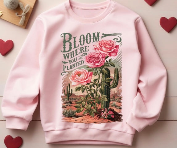 Bloom Sweatshirt Pink