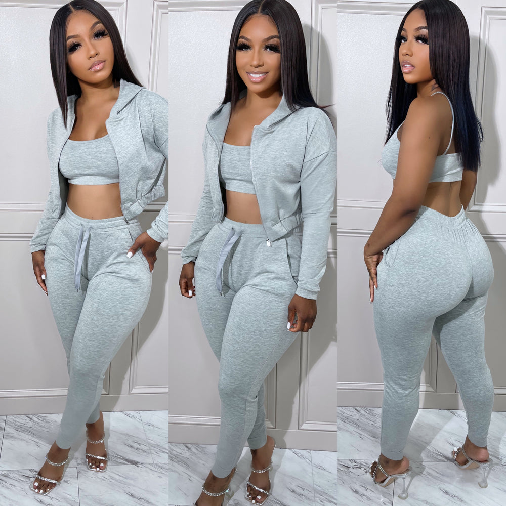 Cozy Jogger Set Grey