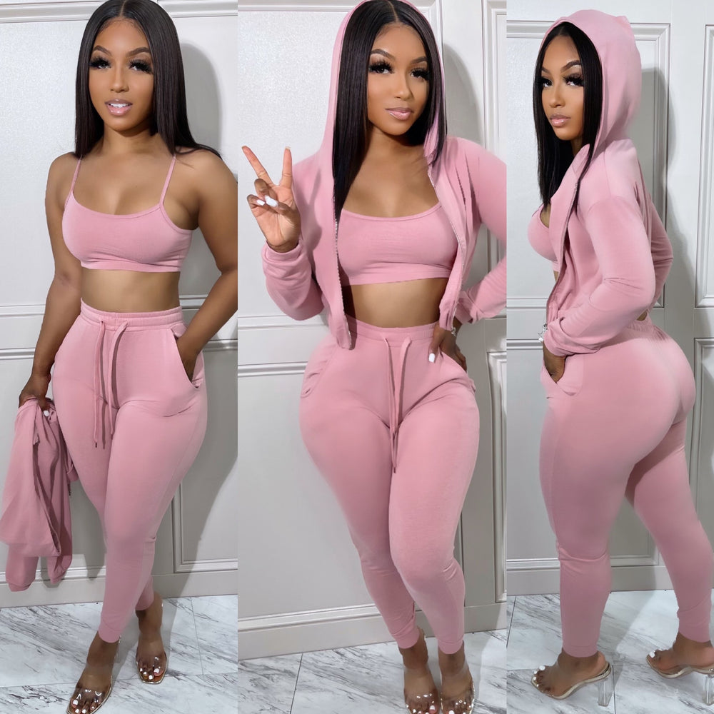 Cozy Jogger Set Blush